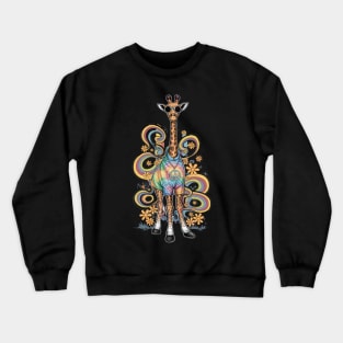 Cool Groovy giraffe Crewneck Sweatshirt